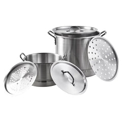Imusa 2-Pc. Tamales Aluminum Steamer Set