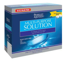 Berkley & Jensen Multi-Purpose Solution box, 48 oz value pack with lens case
