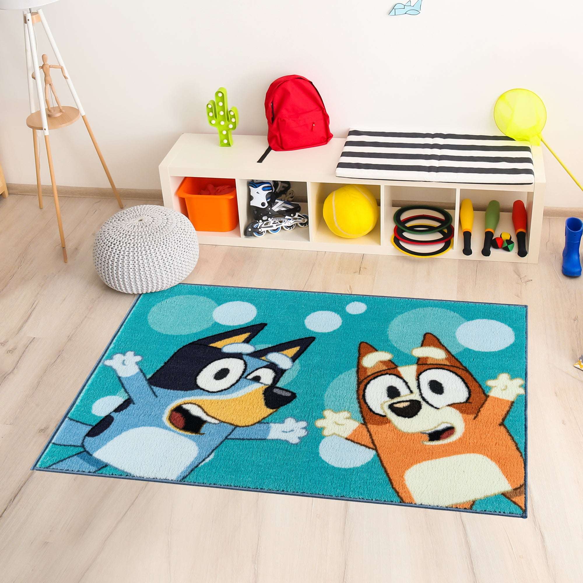 BBC Bluey & Bingo Printed Youth Indoor Rug, 31.5"x46"