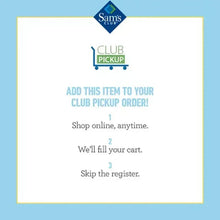Sam's Club club pickup instruction card with add this item prompt