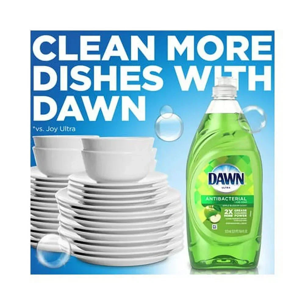 Ultra Antibacterial Dishwashing Liquid Apple Blossom, 40 oz Bottle