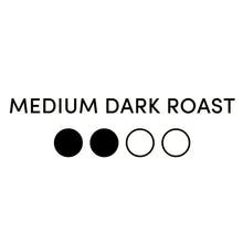 Medium dark roast coffee color swatch circles