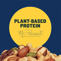 Deluxe Pistachio Mix, Party Snacks, Plant-Based Protein, 14.5 Oz Canister