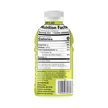 Sport Zero hydration beverage bottle, green back with nutrition facts and ingredients
