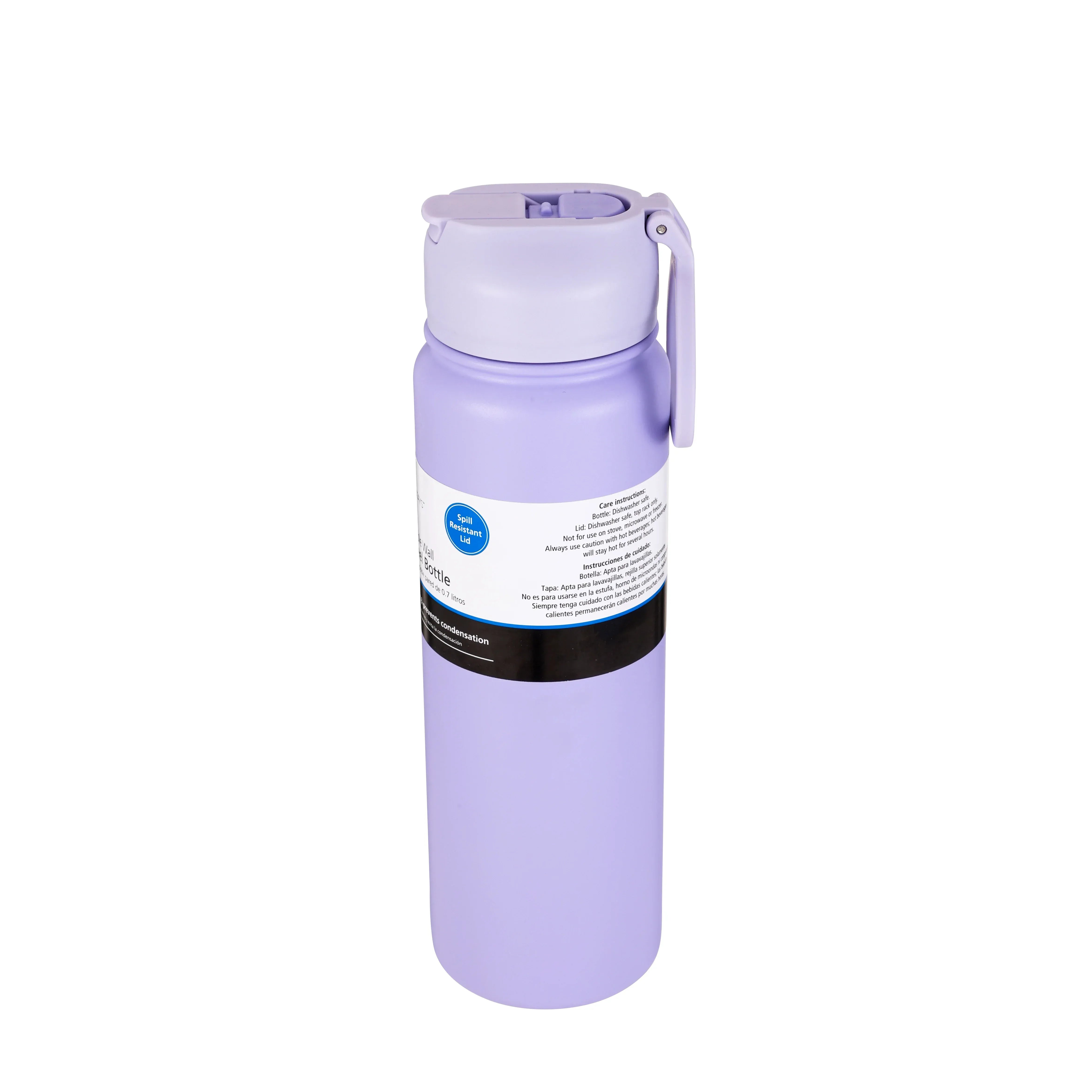 Mainstays 24oz Purple Stainless Steel Double Wall Water Bottle