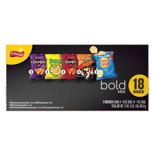 Snack chip variety multipack box front with Cheetos, Lay's, Doritos, Funyuns