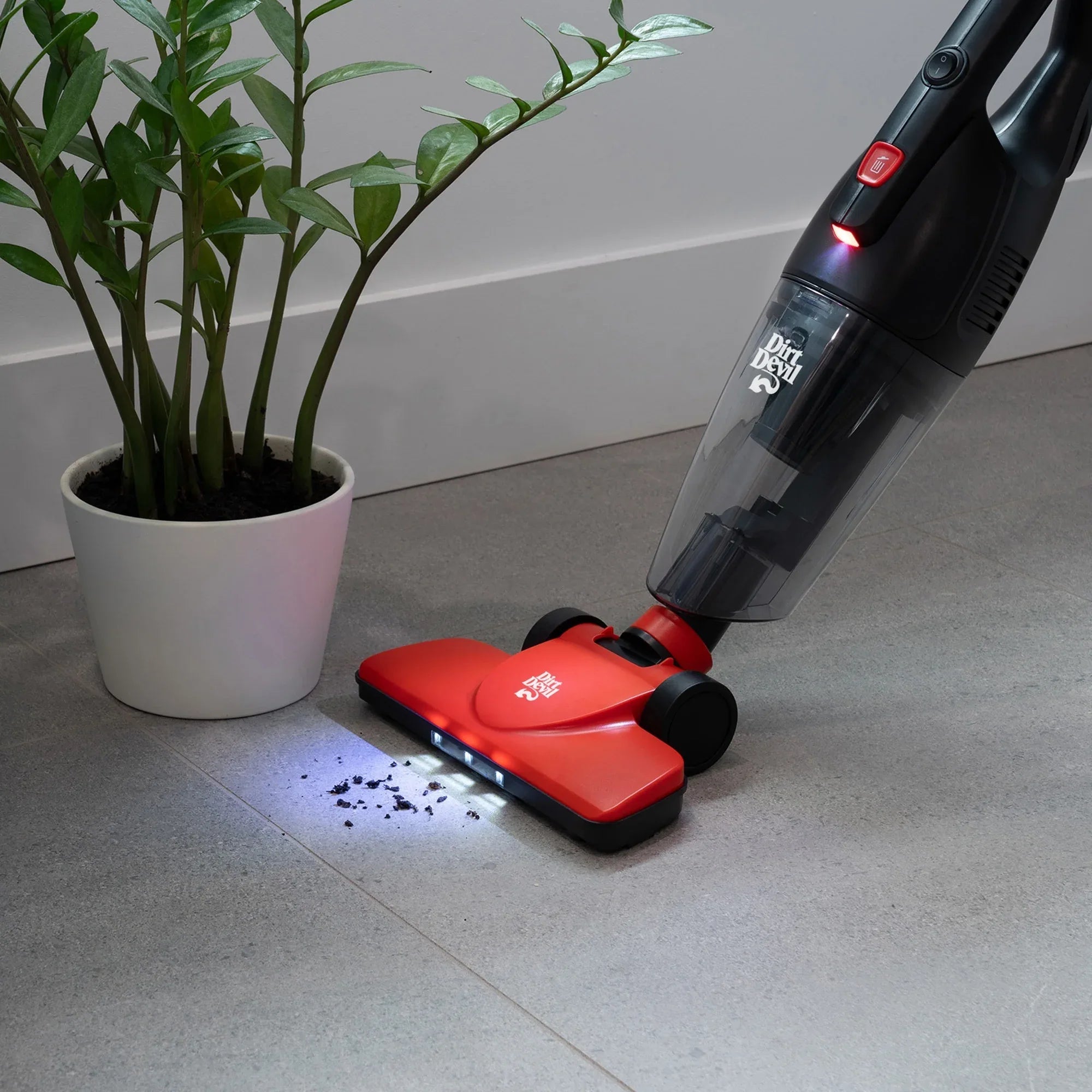 Dirt Devil 3-in-1 Lightweight Corded Stick Vacuum Cleaner and Handheld with LED Lights, Multi-Surface Cleaning, Model EV1426CS
