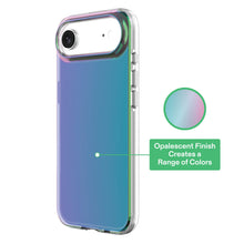 Opalescent phone case for iPhone Air, slim side profile with single-lens camera opening