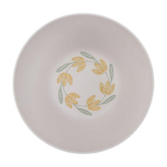 Better Homes and Gardens Bamboo Melamine Floral Salad Bowl with Acacia Lid and Utensil Set