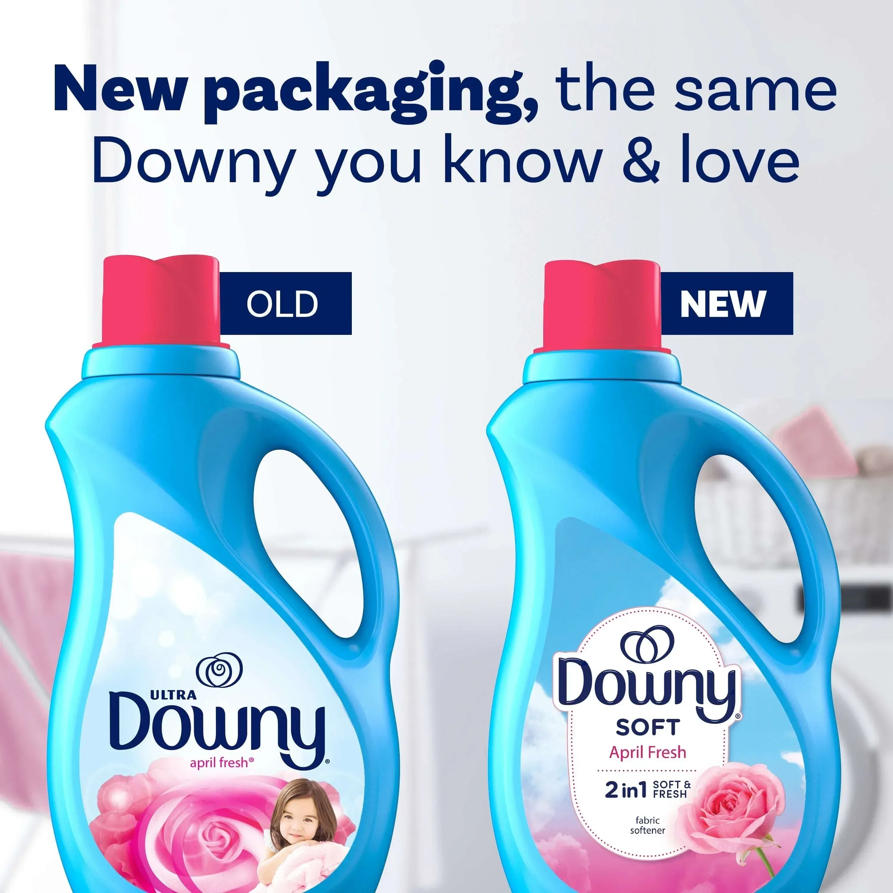 Downy Liquid Fabric Softener and Conditioner, April Fresh Scent, 44 fl oz, 60 Loads
