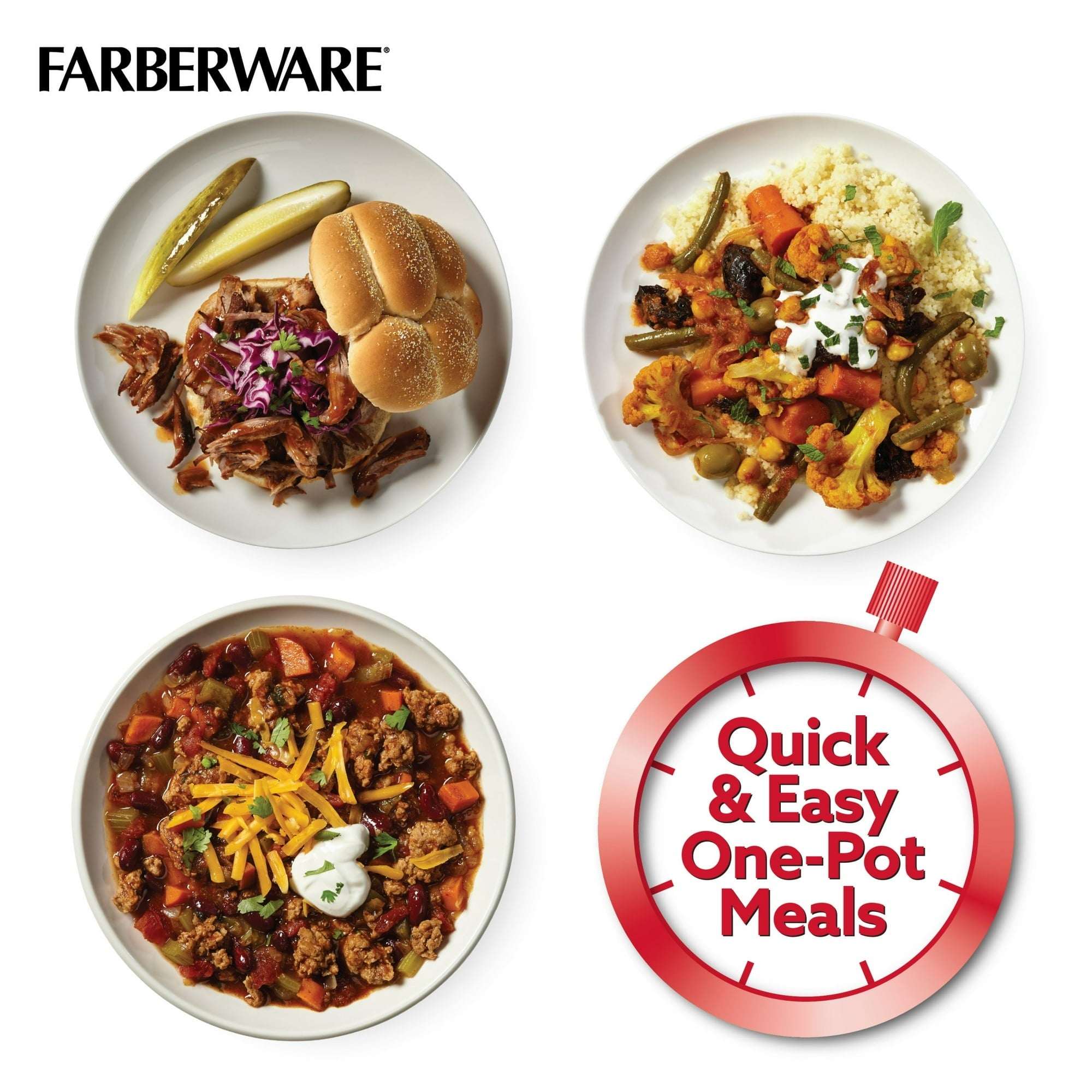Farberware Pressure Cooker 6 Quart Aluminum Stovetop Pressure Cooker, Induction Compatible, Metal Utensil Safe, Silver