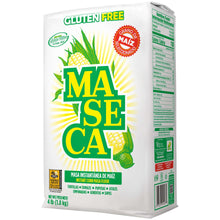 Gluten-free instant corn masa flour pouch front with ingredients and barcode panel