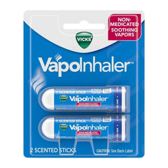 Vicks Vapo Inhaler Non-Medicated Vapor Inhaler with Menthol Scent, 2 Count