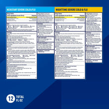 Mucinex Fast-Max drug facts info sheets for day and night formulas
