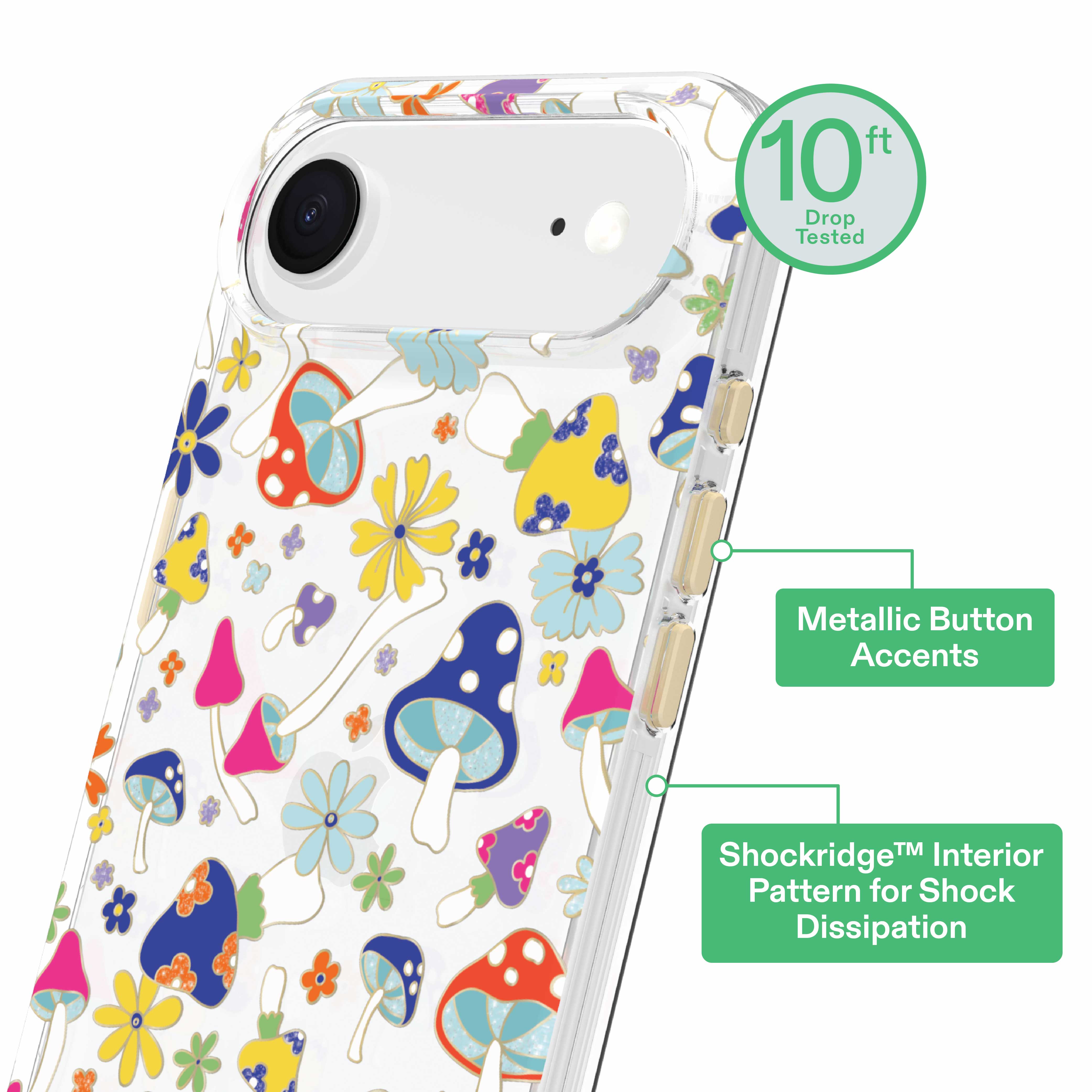 onn Phone Case for iPhone Air - Multicolor Mushroom