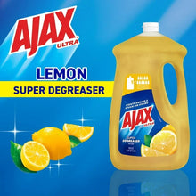 Ajax Ultra lemon super degreaser dish soap bottle with citrus and sparkles