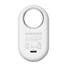 Samsung SmartTag2 item tracker, white oval key finder with ring and button