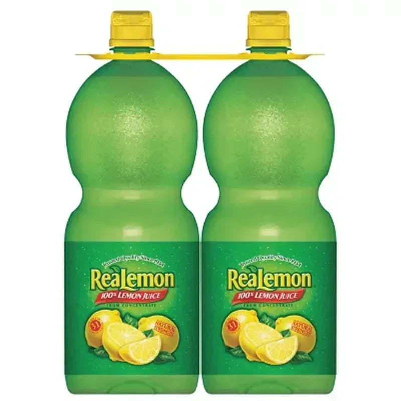 Realemon 100% Lemon Juice (48 Fl. Oz. Bottles, 2 Pk.)