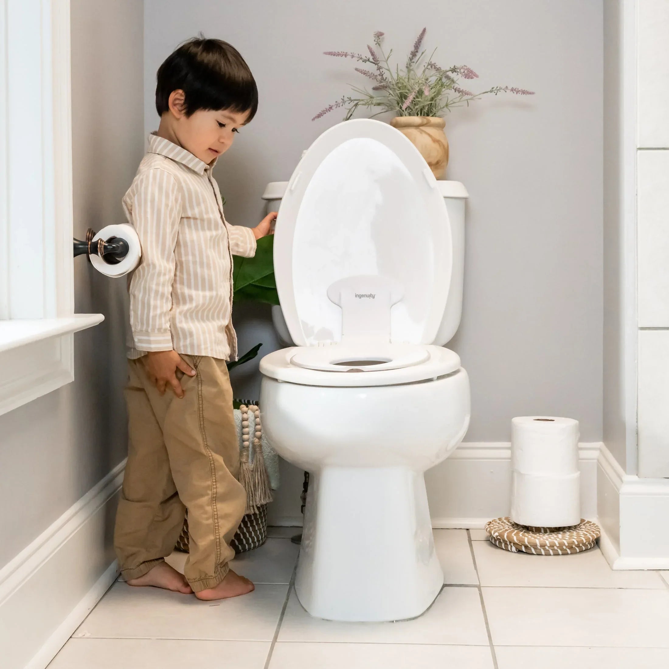 Ingenuity Flip & Sit Potty Seat - For Ages 18 Months, Up to 50 Pounds - USA MEGA SHOP