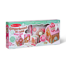 Gingerbread house reusable mess-free wooden play set package with house and lacing pieces