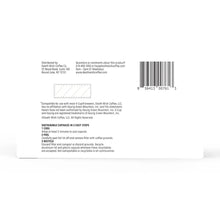 Back of Death Wish Coffee medium roast pods box with barcode and serving info