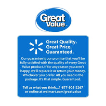 Great Value guarantee panel for iced tea drink mix package