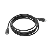 USB-C charging cable looped with black cable and USB-C ends