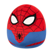 Spider-Man egg-shaped plush front with white eyes and black spider emblem