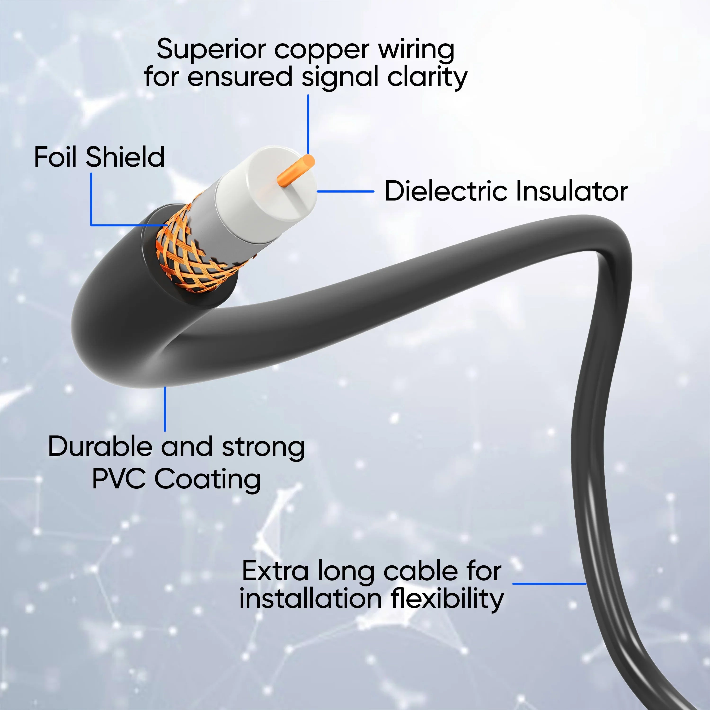 onn. Outdoor TV Antenna with Pole, up to 85-Mile Reception Range, Ultra-HD/Full HD/HD Ready