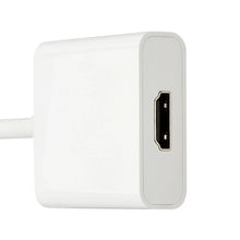 White HDMI output adapter with black HDMI socket connector