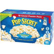 Homestyle butter microwave popcorn pantry pack box, 18 count, front view