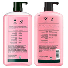 Herbal Essences Rose Hips bottles with back labels and ingredient text, dual pack