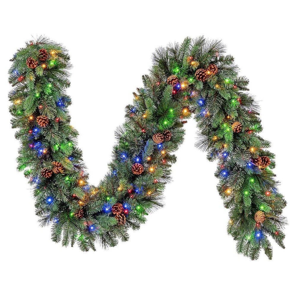 9‚Äô Pre-lit LED With Twinkle Artificial Greenery Garland - USA MEGA SHOP