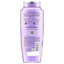 L'Oreal Paris Elvive Hyaluron Plump hydrating shampoo bottle, back label