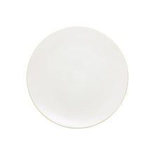 White coupe dinner plate with smooth glossy surface