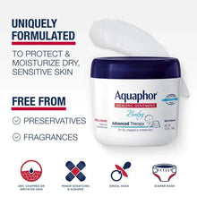 Aquaphor Baby healing ointment jar for dry, chapped, irritated skin