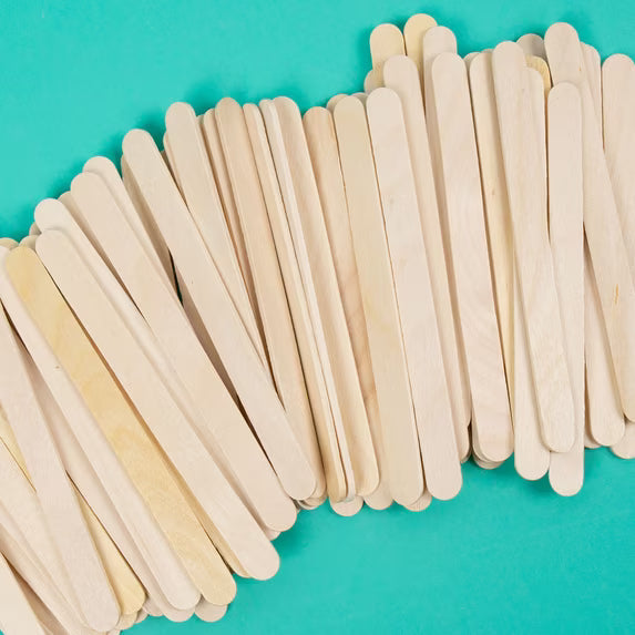 Hello Hobby Wood Craft Sticks, 150-Pack