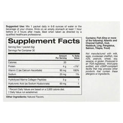 California Gold Nutrition, Marine Collagen Peptides Plus Vitamin C and Hyaluronic Acid, 30 Packets, 0.19 oz (5.38 g) Each