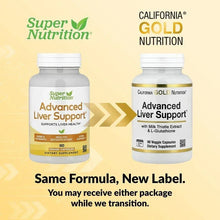 Two liver support supplement bottles with matching labels