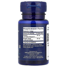 Life Extension CoQ10 supplement facts label on super ubiquinol 50 mg softgels bottle