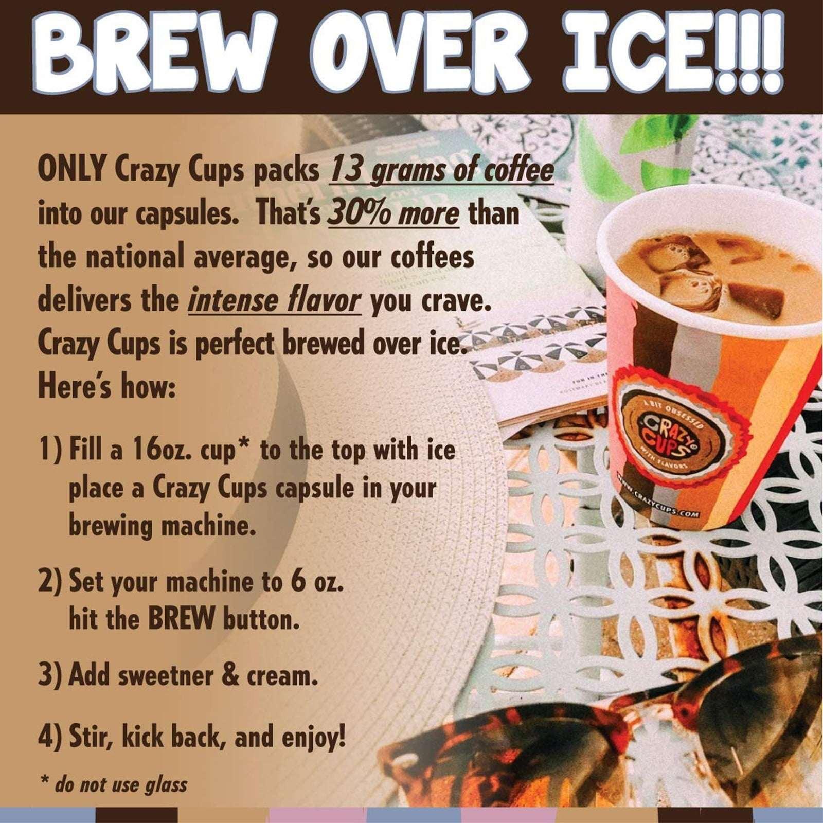 Crazy Cup Decaf Blueberry Cobbler Coffee Pods, in Recyclable Single Serve Cups For Keurig K Cups Machines, 22 Count