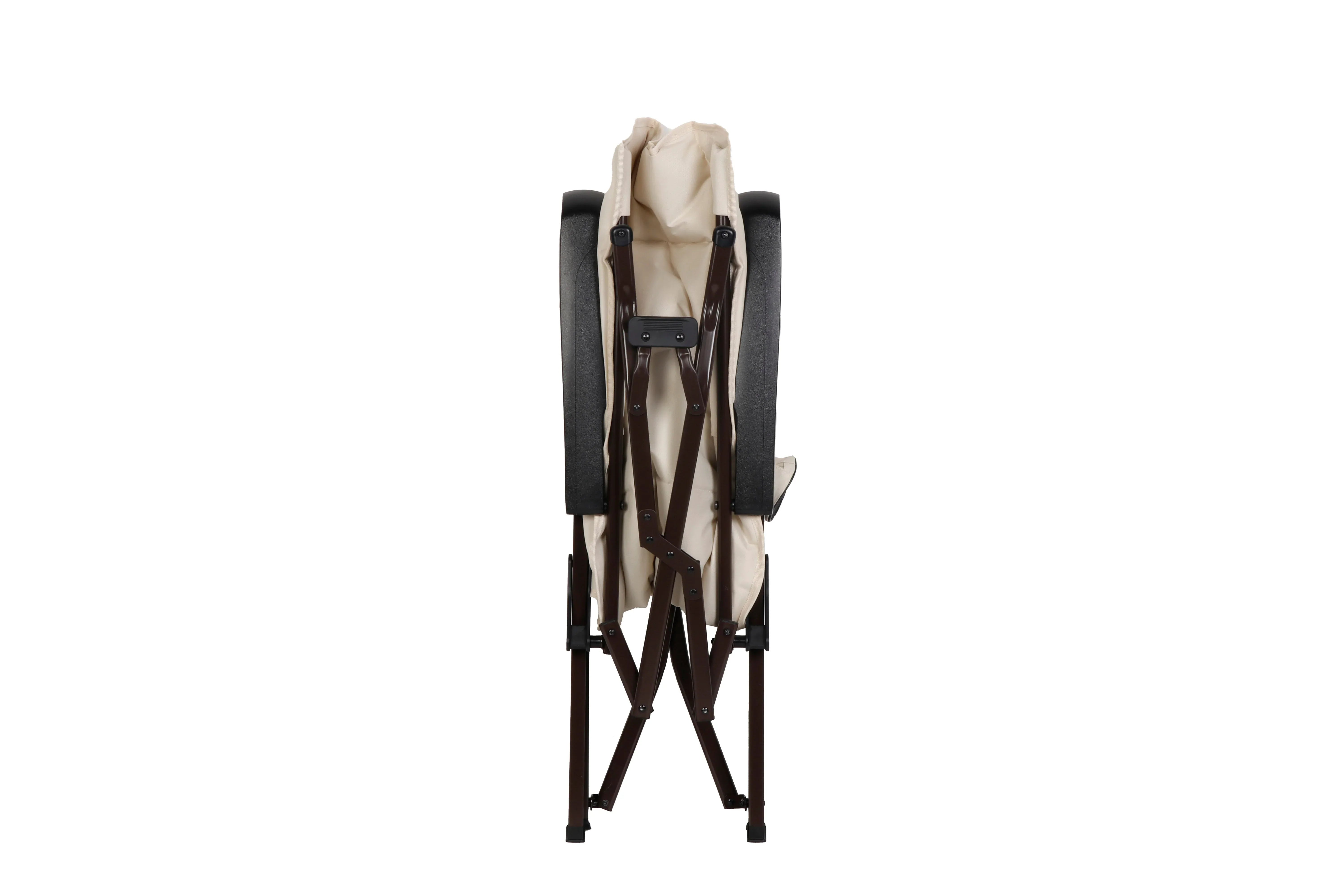 Ozark Trail Glamp High Back Reclining Lounge Chair with Adjustable Armrests, Creme - USA MEGA SHOP