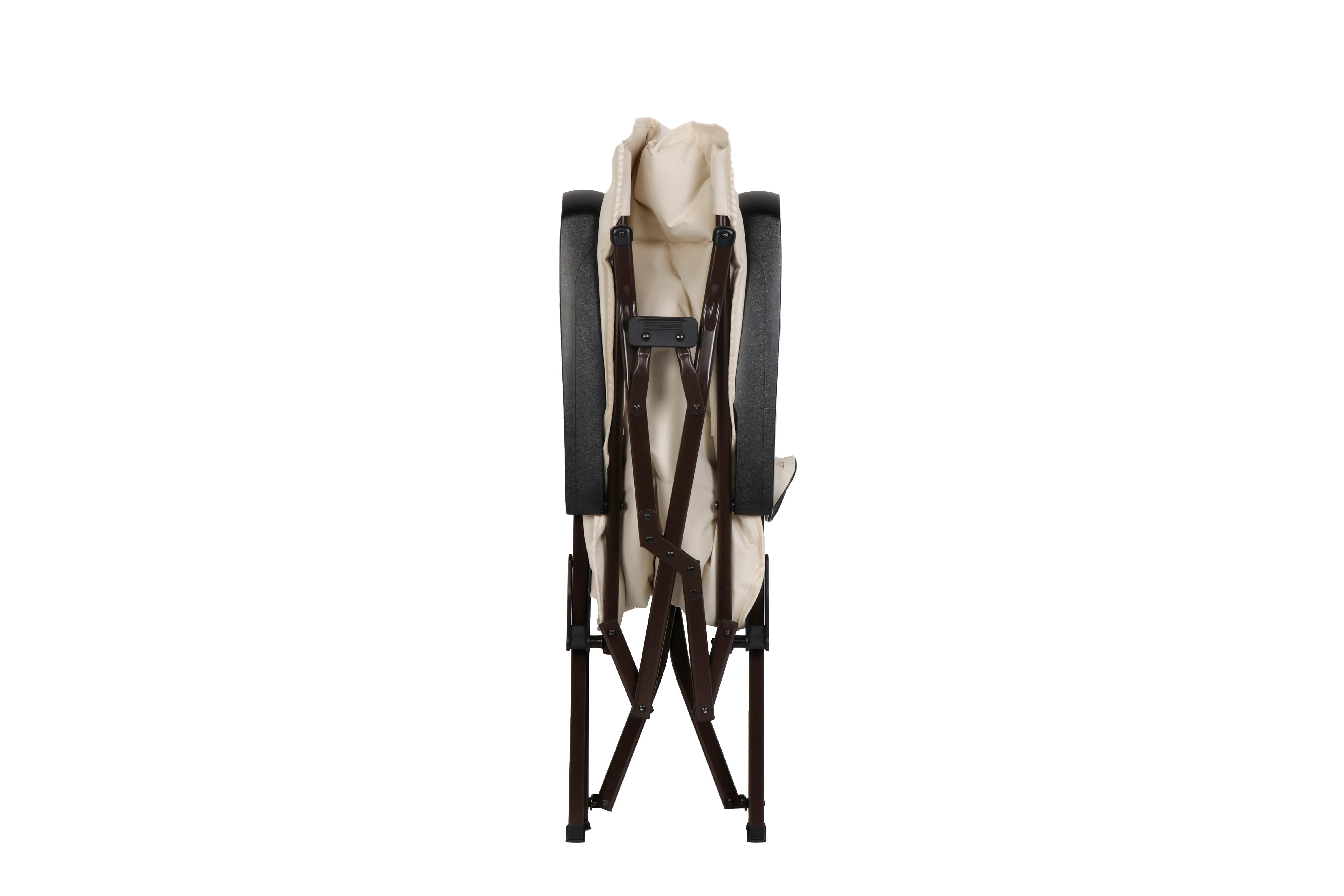 Ozark Trail Glamp High Back Reclining Lounge Chair with Adjustable Armrests, Creme