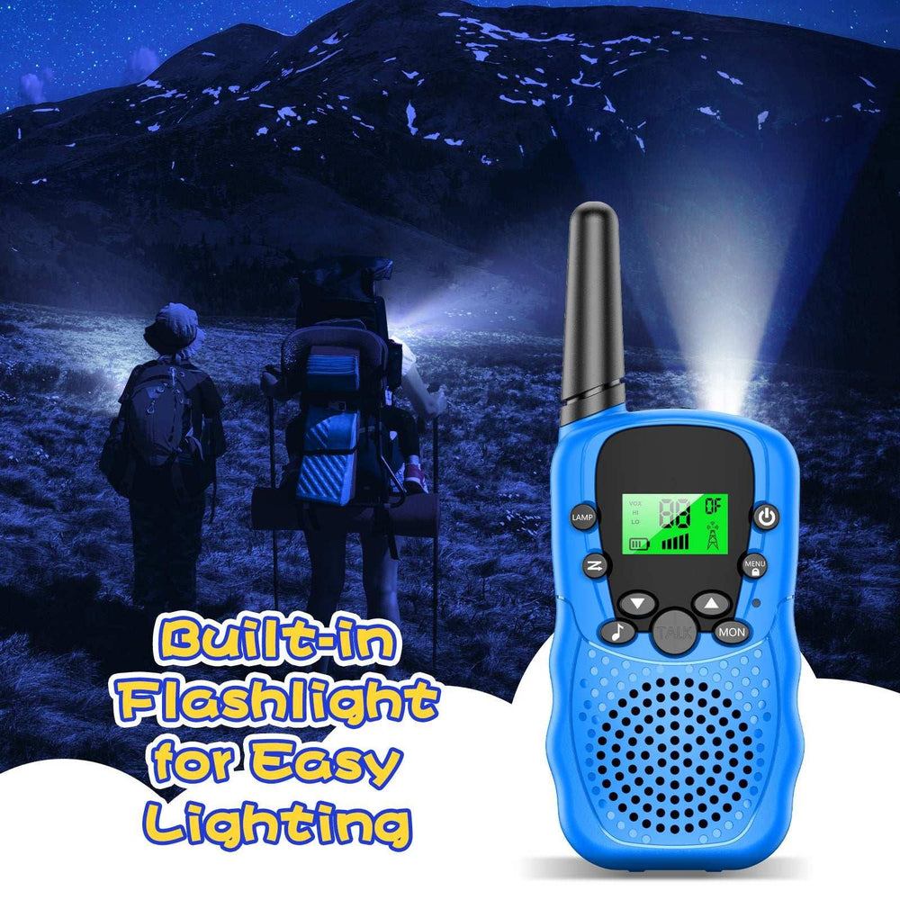 Kids Walkie Talkies 3 Packs, 2 Way Radio, 3 KM Long Range, Clear Sound 22 Channels Indoor Outdoor Toy for Boys Girls 3-12 Years Old Kids Gifts - USA MEGA SHOP