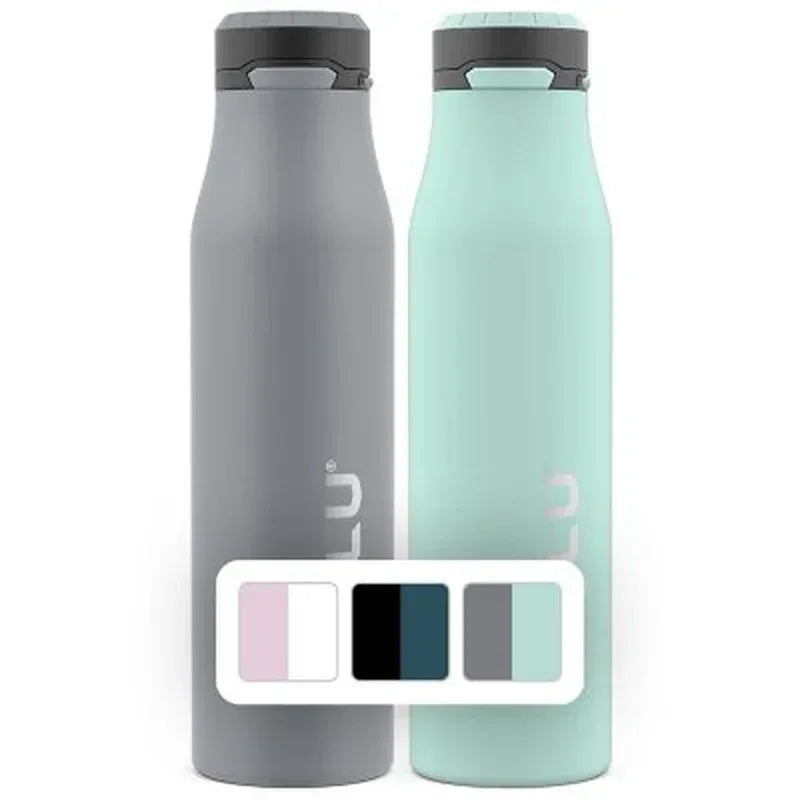 ZULU 26 Oz. Stainless Insulated Water Bottle, 2 Pack (Assorted Colors)