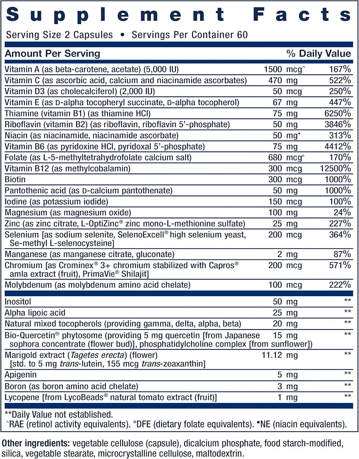 Life Extension, Two-Per-Day Multivitamin