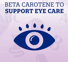 Enfamil Neuropro Gentlease powder graphic with eye icon and beta carotene for eye care