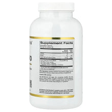 California Gold Nutrition Total Amino supplement facts label on bottle back