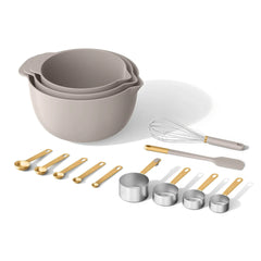 Beautiful 14-Piece Mix & Measure Set, Porcini Taupe by Drew Barrymore