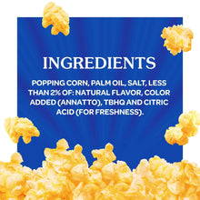 Act II Butter Lovers ingredients panel with popcorn and ingredient list text